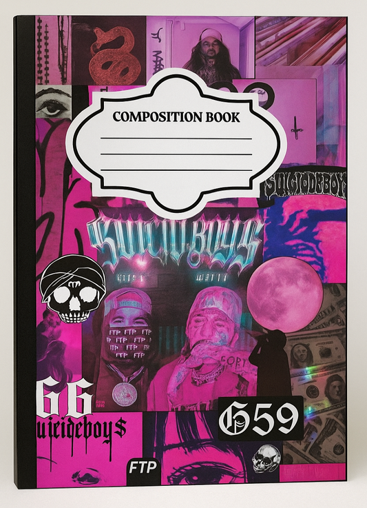 Pink $B Composition Notebook