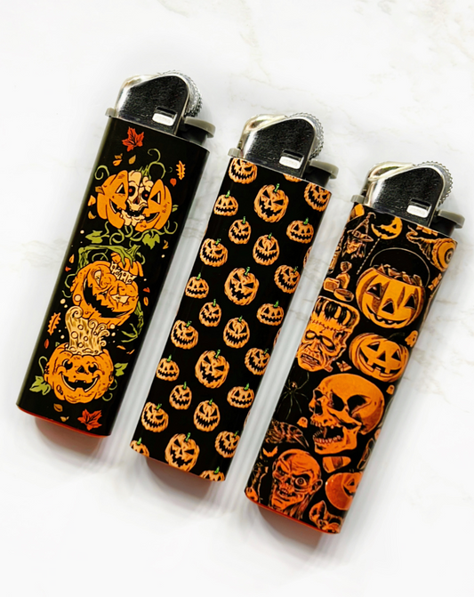 Creepy Pumpkin Lighter set