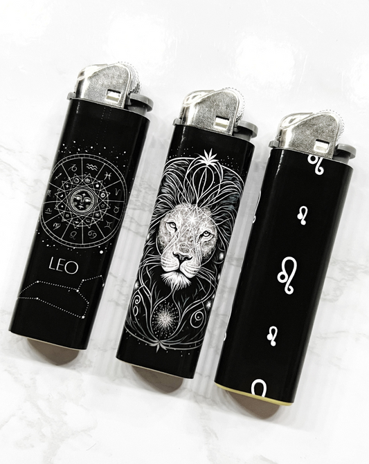 Leo Zodiac Lighter Set